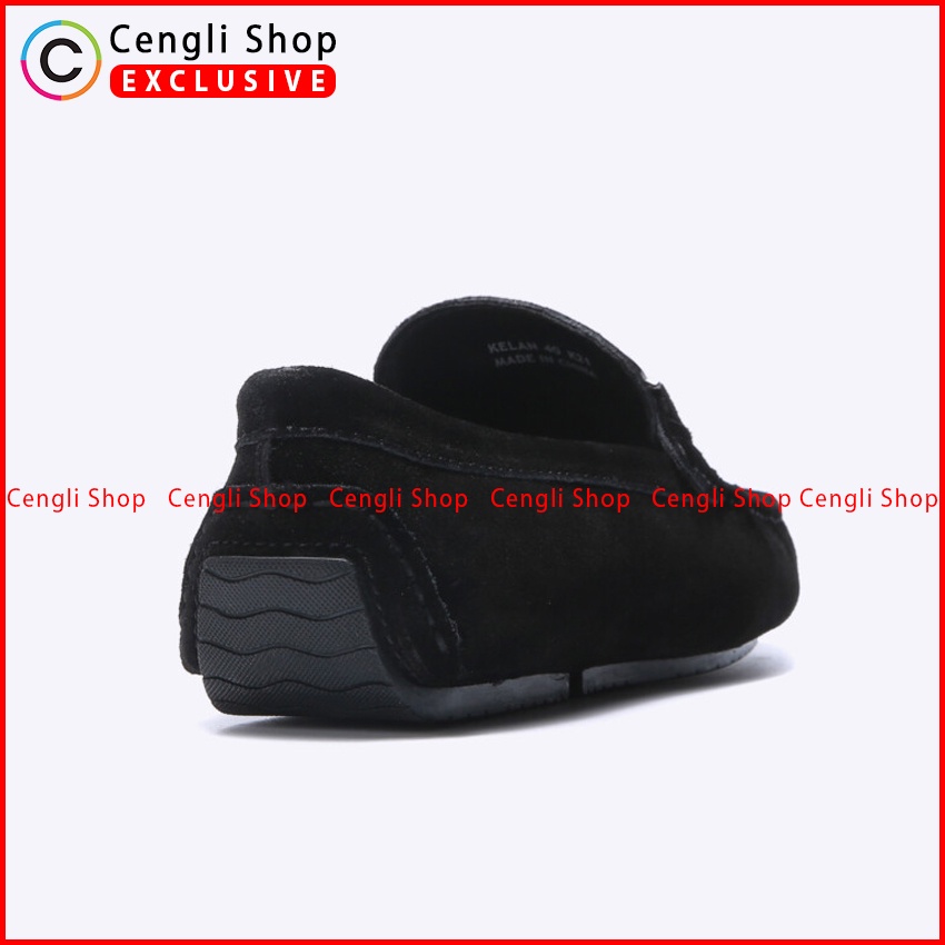 SEPATU LOAFER EVERBEST PRIA ORIGINAL PANSUS KULIT BRANDED HITAM EM42