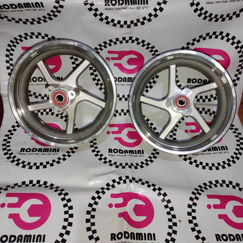 Velg Motor Mini GP Goped Scooter Bintang 5 Depan dan Belakang