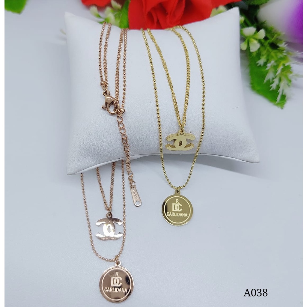 Titaniun kalung fashion A038-041