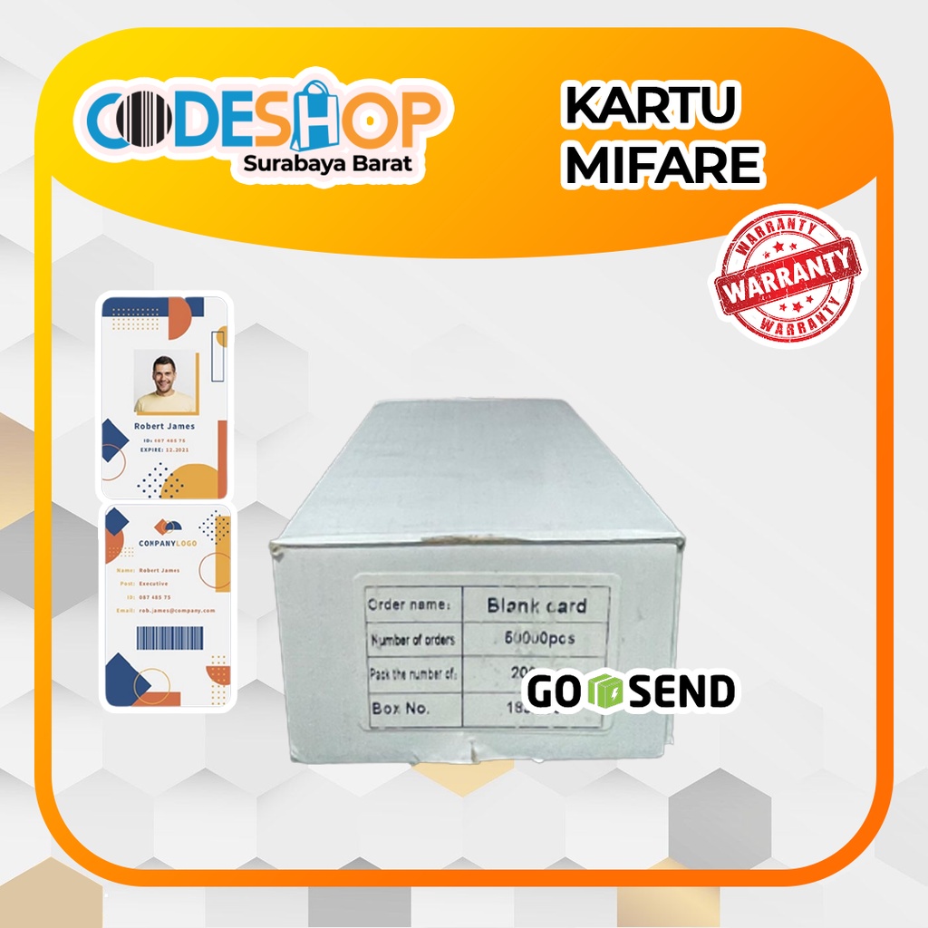 KARTU RFID MIFARE 13.56 MHZ- BLANK CARD RFID