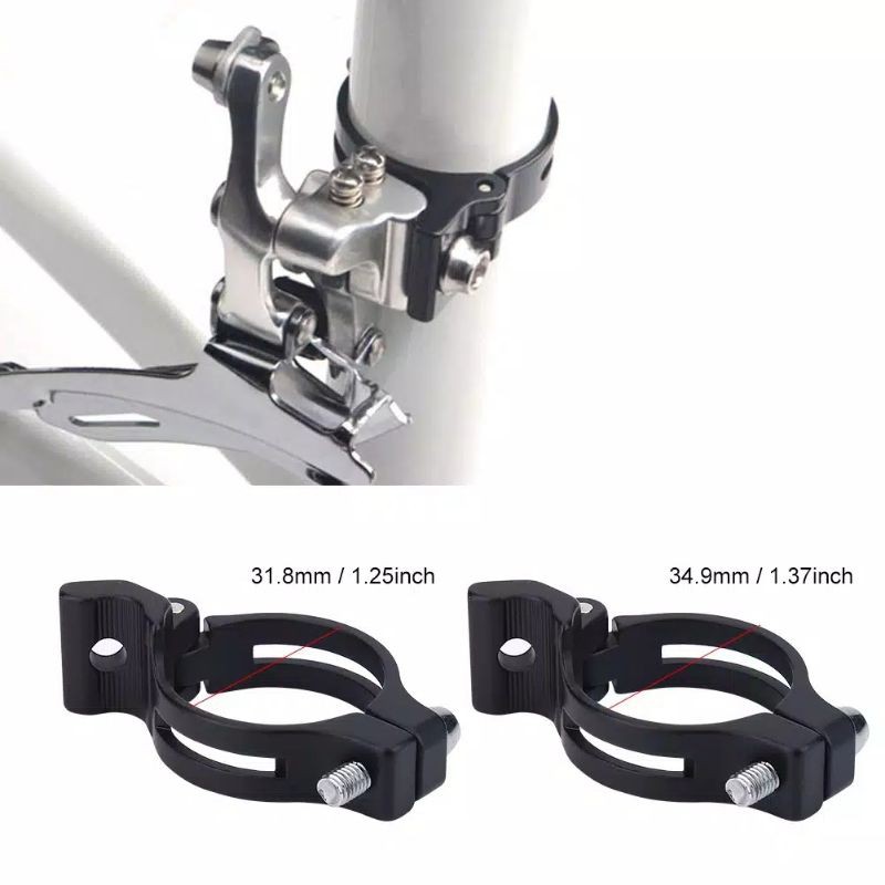 CLAMP ADAPTER FD BRAZE ON 31,8MM / 34,9MM ALLOY ADAPTOR BRAZEON MOUNT 31,8 MM / 34,9 MM 31.8 / 34.9