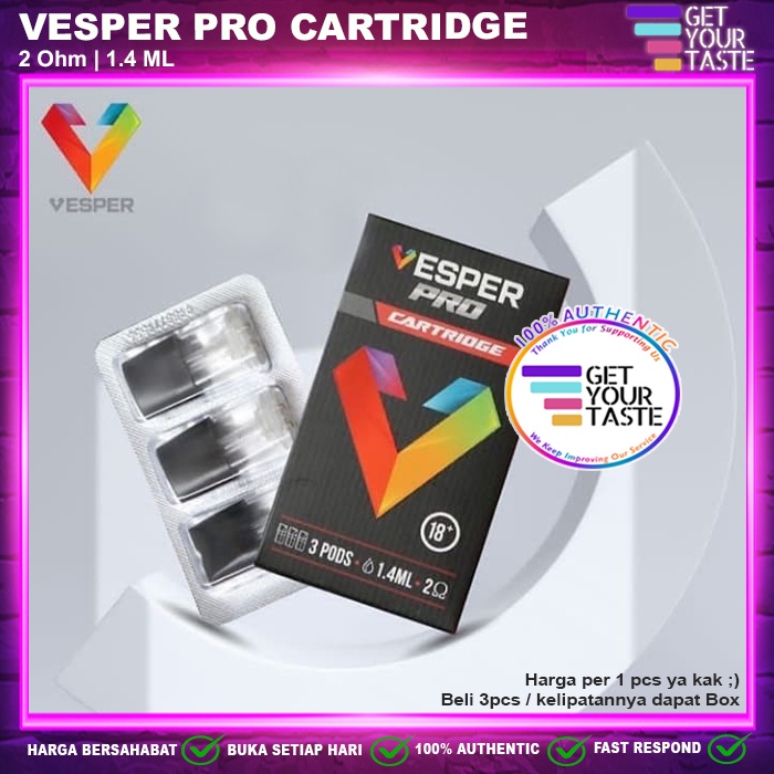 Cartridge Vesper PRO Replacement Pods - Catridge Vesper Pod