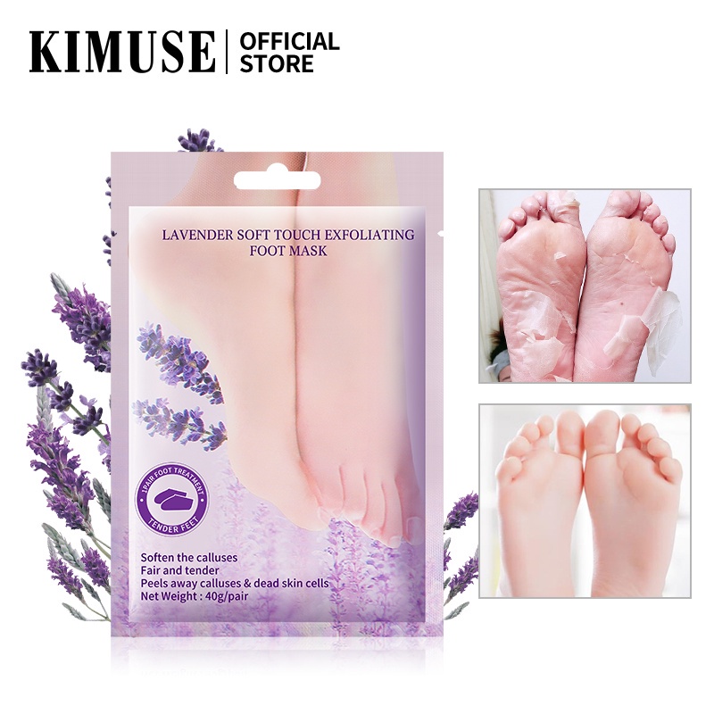 (READY&amp;ORI) Kimuse Foot Mask Soft Touch Exfoliating KMS910 911 912 masker kaki ekfoliasi eksfoliating