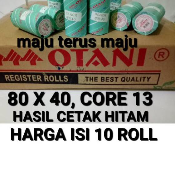 

PROMO BESAR (kga-597) Kertas Struk Thermal 80x40, Isi 10Roll, Merk Otani