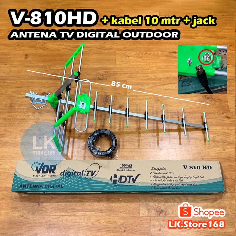 Antena TV Digital Outdoor VDR V-810HD Sinyal Kuat