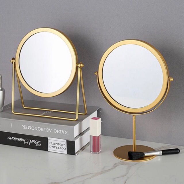 Cermin Nordic Gold Kaca Vintage Cermin Retro Mirror Cermin Rias Kaca Cermin Ikea Bulat Gold Im Shopee Indonesia