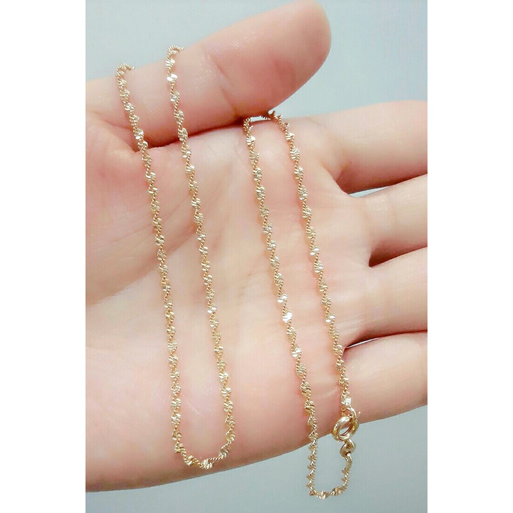 Rantai Kalung 45 50 60 cm Bursalino Gelombang - GOLD - XUPING Perhiasan Lapis Emas