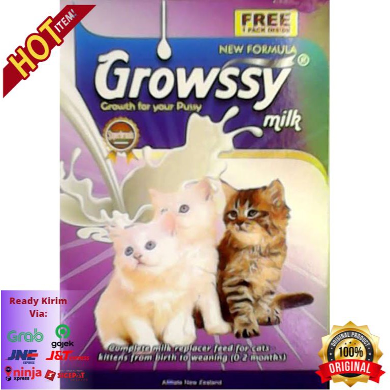 Susu Formula Anak Kucing Growssy untuk bayi 0-1thn & semua umur 20gr