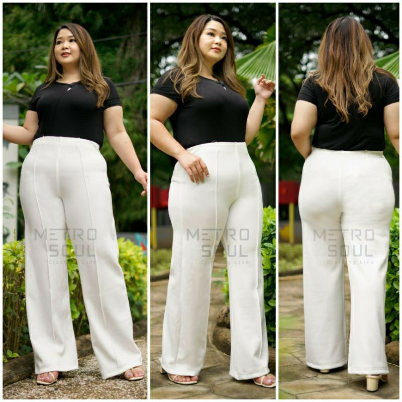 Muat BB 95 kg | Celana Kulot Highwaist JUMBO BIGSIZZ Wanita Scuba Premium