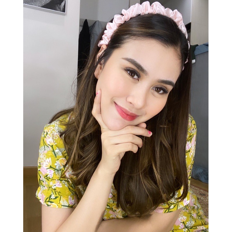 Tiara Bando Kerut / Bando Scrunchie Ruffle Karet