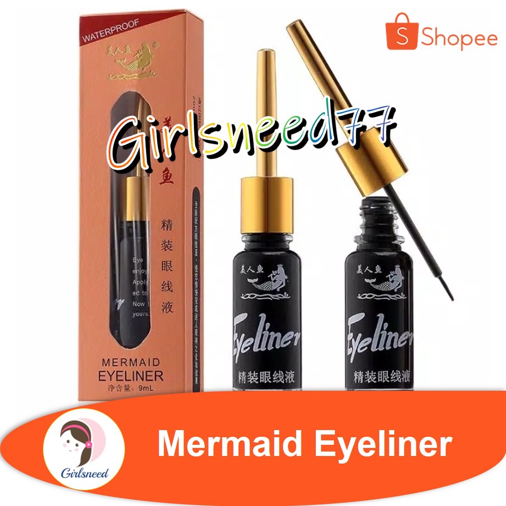 Mermaid Eyeliner Duyung GIRLSNEED77 Eye Liner Waterproof Tahan Air