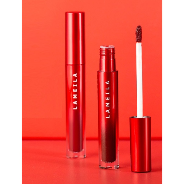 LAMEILA JUST RED EDITION MATTE LIPSTICK 2026 ~ LAMEILA LIQUID MOISTURIZING LIP GLOSS 2026