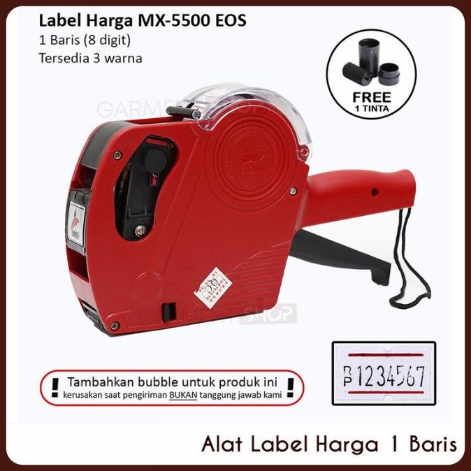 

Alat cetak print sticker label harga tanggal date expired 8 digit MURMER