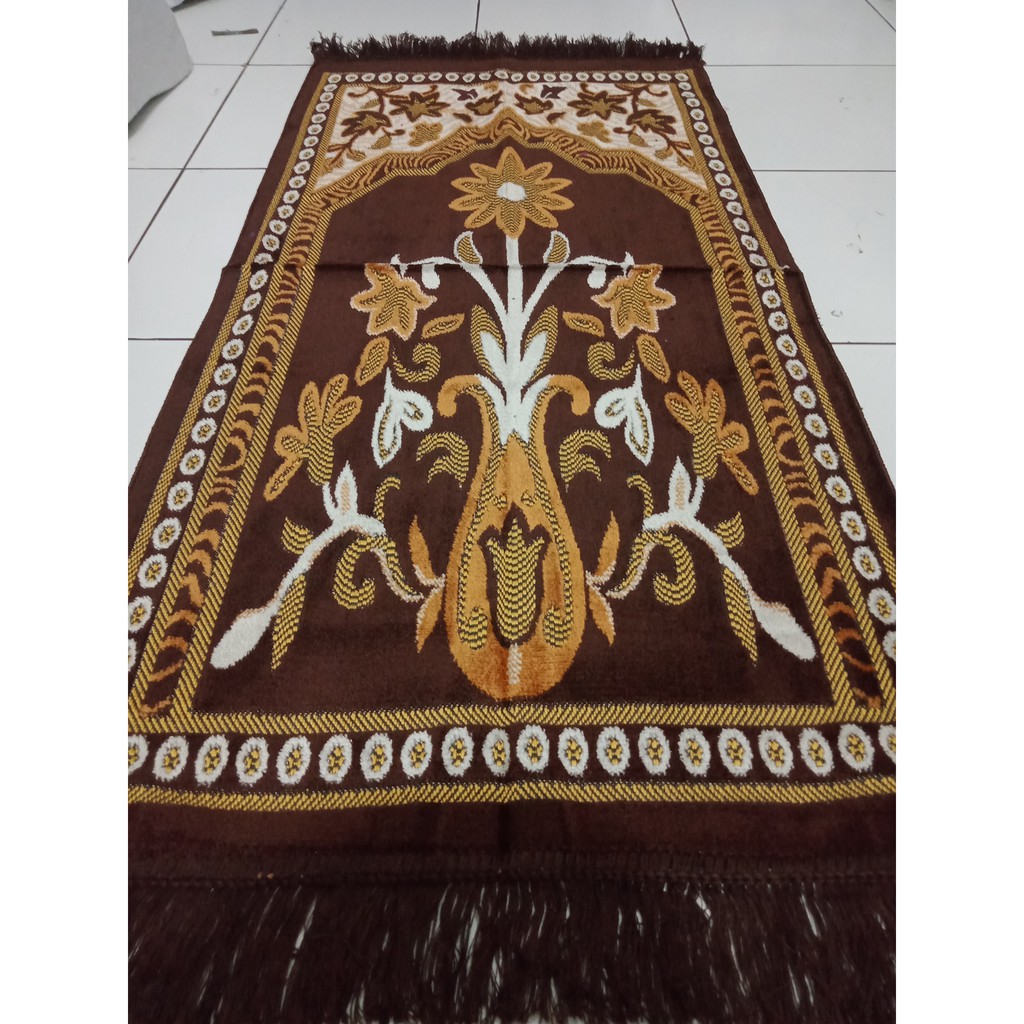 Sajadah Tanggung Ukuran 55X110 Fashion Muslim Peralatan Sholat Sajadah