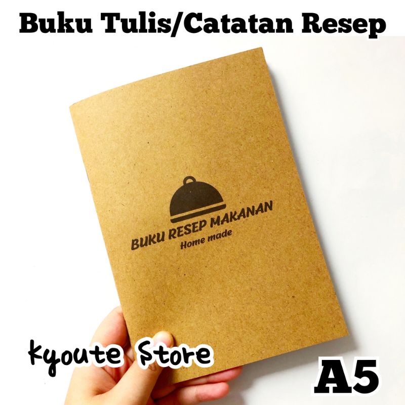 

Buku Tulis Notebook Catatan Resep Rumah Home Made A5 Journal Recipe Book Simple Planner