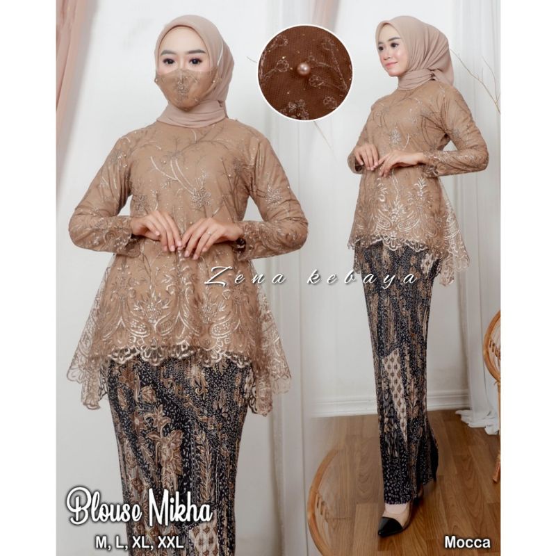 SET KEBAYA MODERN BLOSE MIKHA KEBAYA WISUDA KEBAYA PESTA