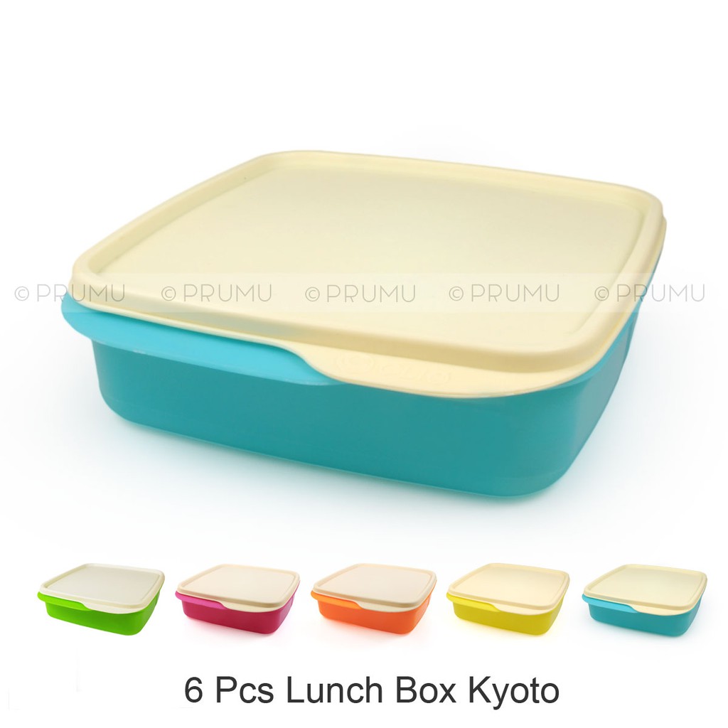 

6 lunch box / tempat makan / kotak makan / Catering box | Souvenir ultah - Clio Kyoto