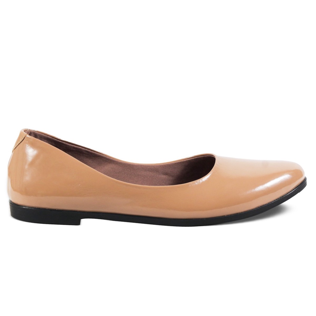 Sepatu Slip On Wanita H 3685 Brand Hertz Sepatu Casual Semi Formal Wanita Trendi Berkualitas - Moka