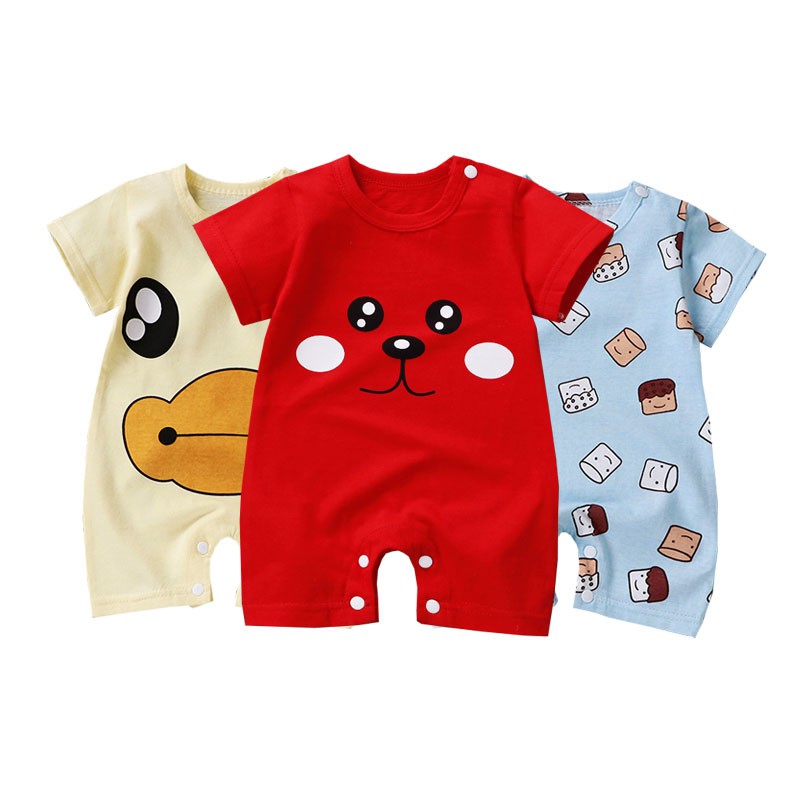 Romper Bayi Lengan Pendek Cotton Import M103