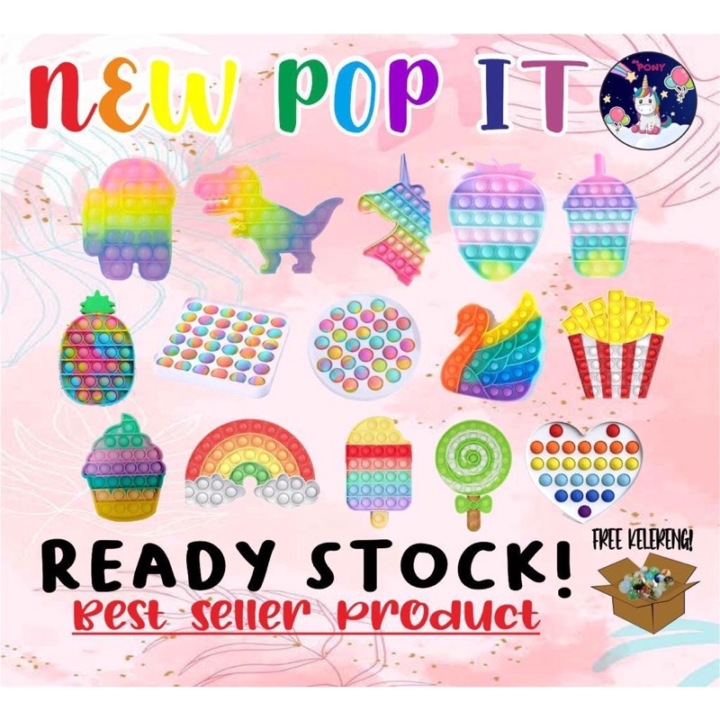 NEW POP IT/pop it fidget/viral/tiktok/mainan murah/mainan hits