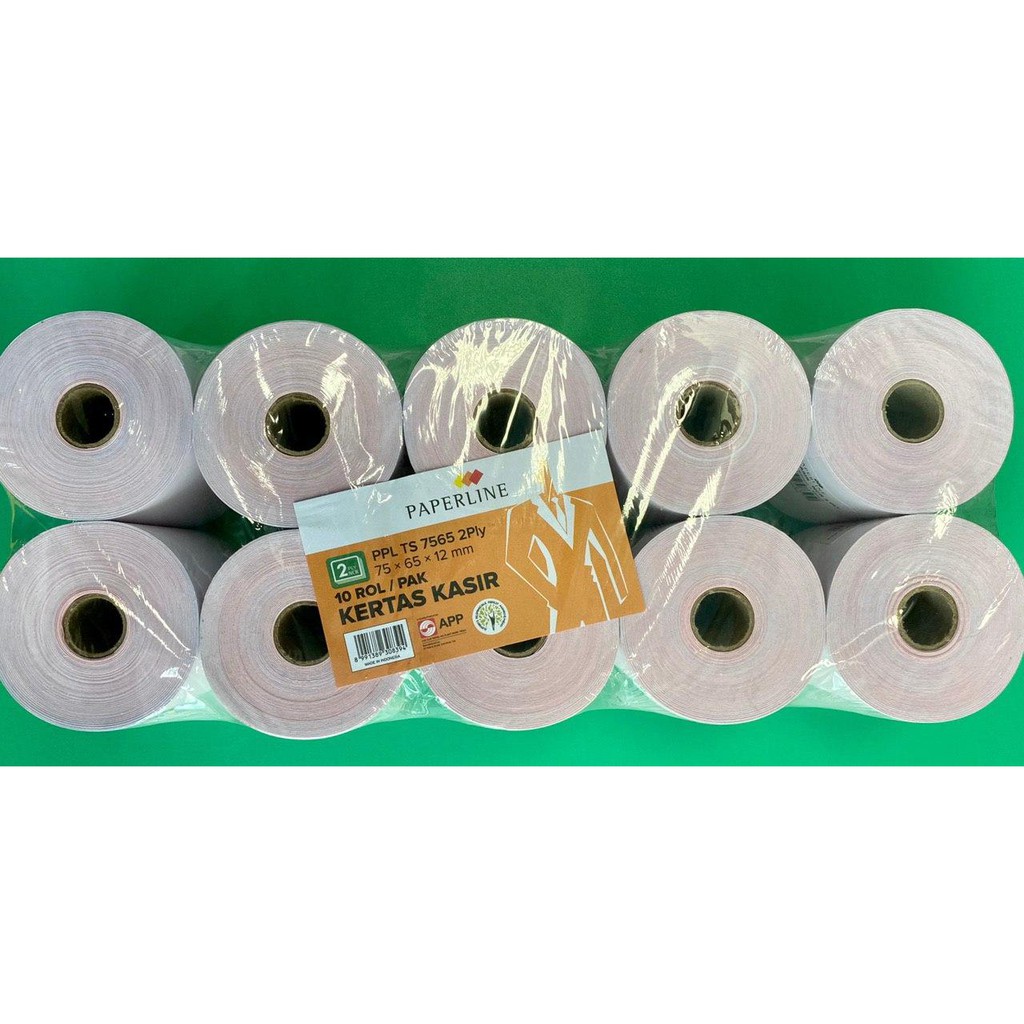 

Kertas Kasir Paperline 2Ply, uk 75mm x 65mm