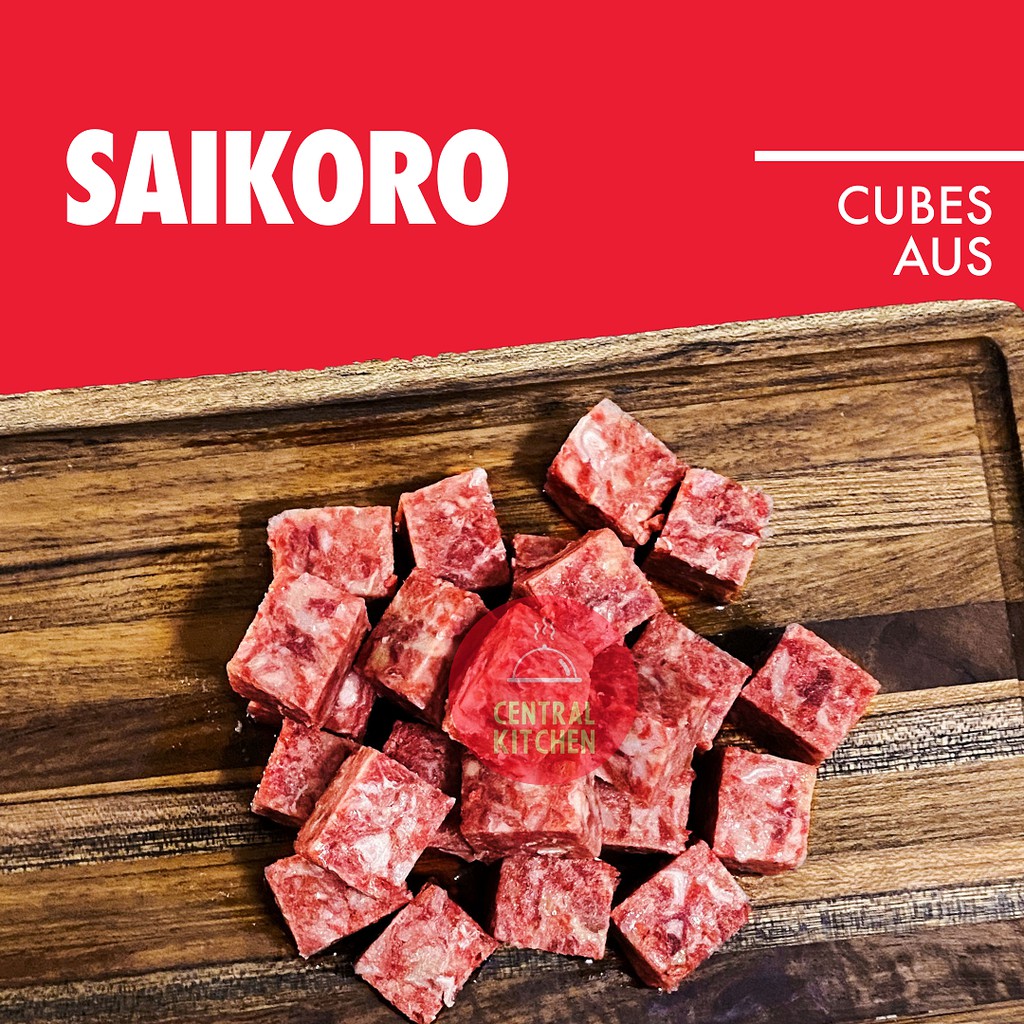 Saikoro Beef Wagyu Cube Steak pack 500gr | Shopee Indonesia