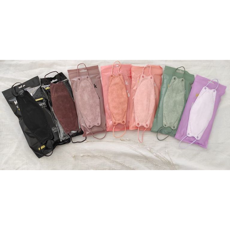 WE MASK KF94 MASKER KF94 4 PLY ISI 10 WARNA LILAC ecfb