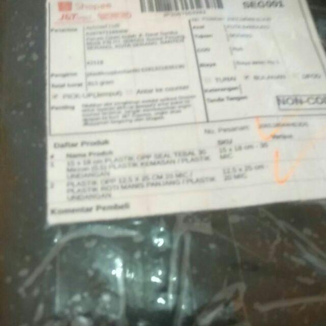 Plastik Opp 12,5 X 25 Cm 20 Mic / Plastik Roti Manis Panjang / Plastik Undangan