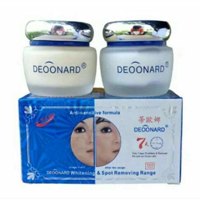 Cream Deonard Biru paket kecil 20gr day cream dan night cream original