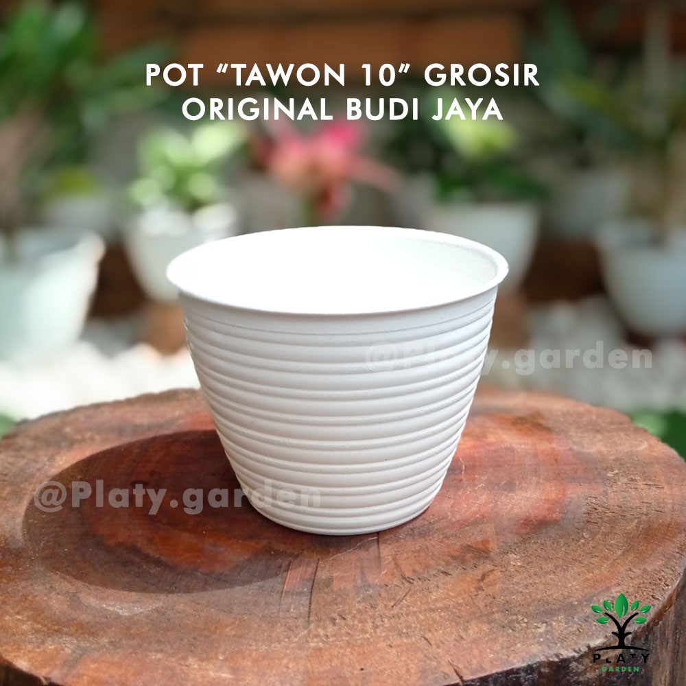 Pot Tawon Original 10 cm Pendek | Pot Tanaman Hias |  Merk Tawon Budi Jaya