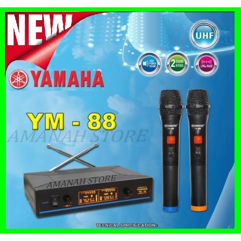 Yamaha YM-88 UHF Mik/Microphone Double Wireless Digital