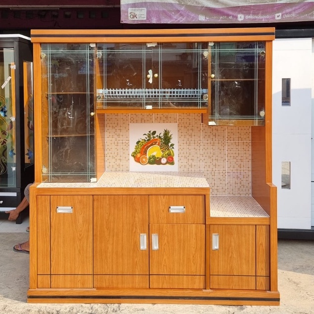 RAK SAYUR 4 PINTU NATURAL