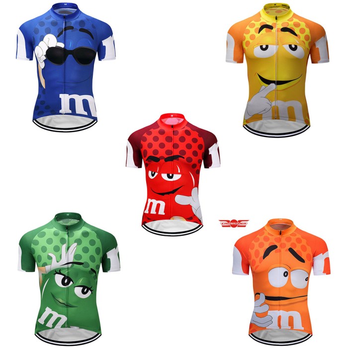 Baju Jersey Sepeda Cycling Premium Lucu Motif M&amp;M