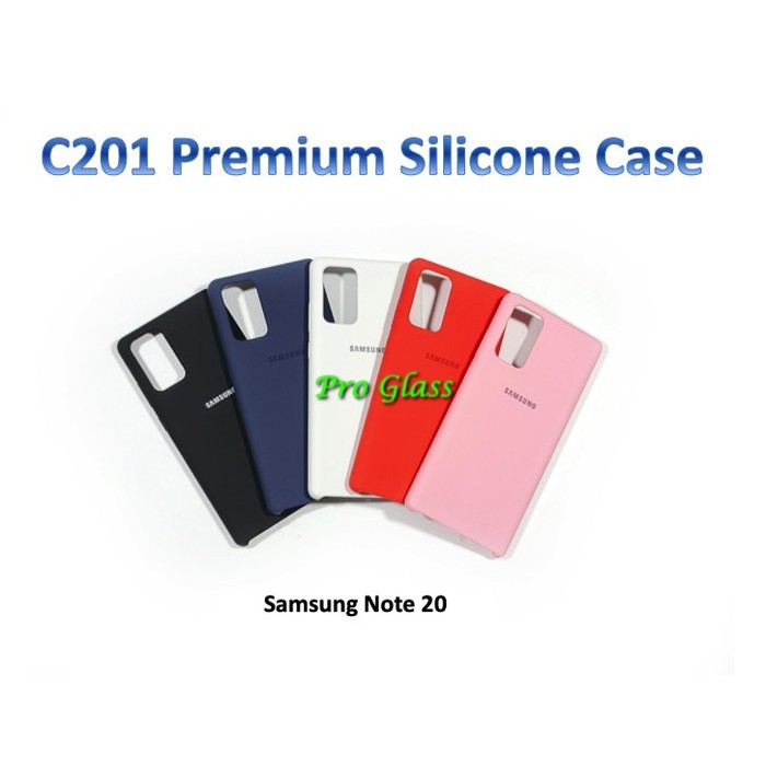 C201 Samsung Note 20 / Note 20 ULTRA  Original Samsung Silicon Leather Case Silicone