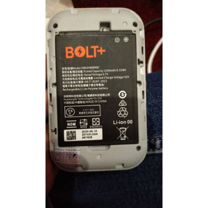 Mifi ZTE Bolt Zong 4G