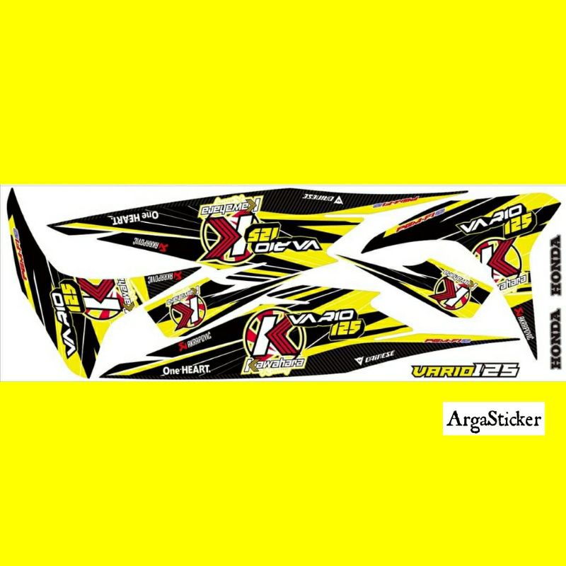 (COD) STICKER VAREASI STRIPING MOTOR (VARIO 125 TECHNO CBS 2012,2013,2014) LISBODY/LISCOVER MOTOR