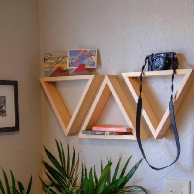 Rak dinding kayu vintage ambalan dinding ambalan kayu