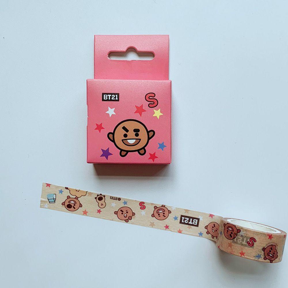 R-flower Washi Tape Aman Dan Tidak Beracun Butter Album Terkait Bahan Kertas Washi Stiker BT21