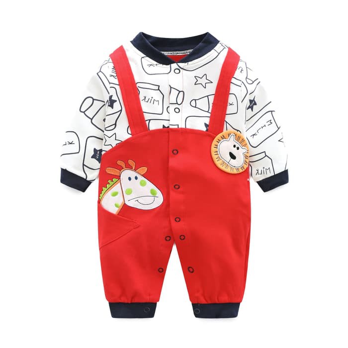 Newborn baby jumper baby romper one month baju merah bayi newborn