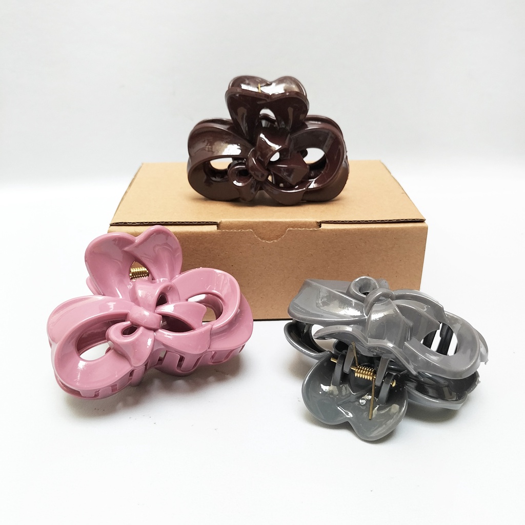 Paket Jedai pita glossy jedai besar glossy isi 3 jepit rambut polos 8cm jedai korea Original free box dan bubble aksesoris rambut jepit badai jedai hercules jedai kilap jumbo pita aksesoris rambut korea