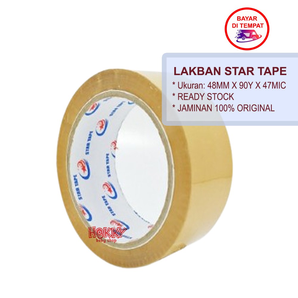 Lakban OPP Premier / Star Tape 48mm 90 yard Isolasi Besar Selotip Murah