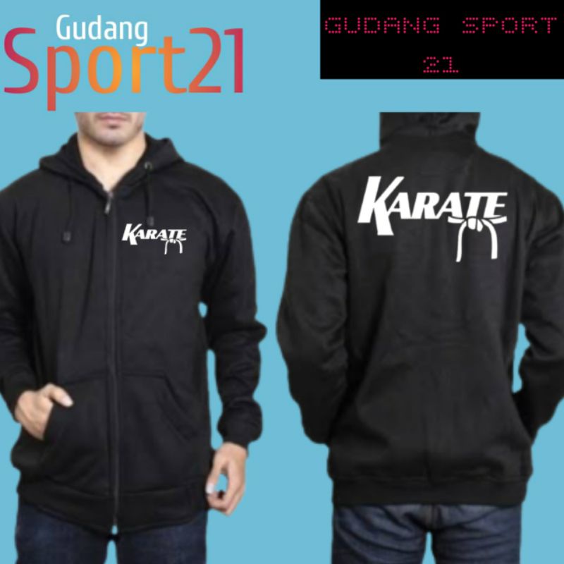 jaket ziper karate jaket karate