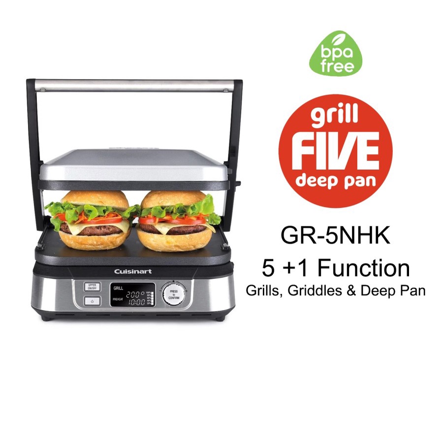 Cuisinart Griddler 5 in 1 Grill and Panini Press GR-5NHK / Pemanggang / Grill Pan