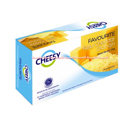 Cheesy Favourite 160gr Processed Cheddar Cheese Keju Chedar Olahan Chese Keju Blok Chesy Favorite Procesed Cedar 160 gr