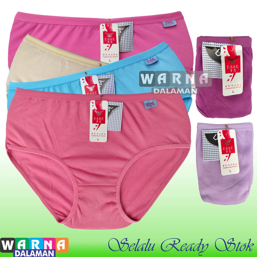 3 Pcs Celana Dalam Kancut Cd Wanita Pakaian Dalam Sempak Perempuan Warna Random | WARNA DALAMAN