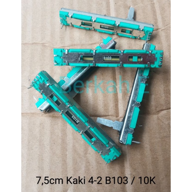 Potensio Geser 7,5cm  Kaki 4-2  B103 / 10K Stereo