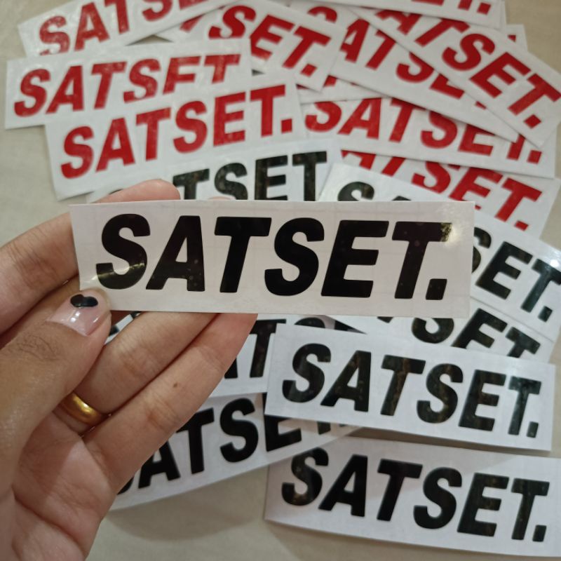 MURAH Sticker sticker cutting SATSET.