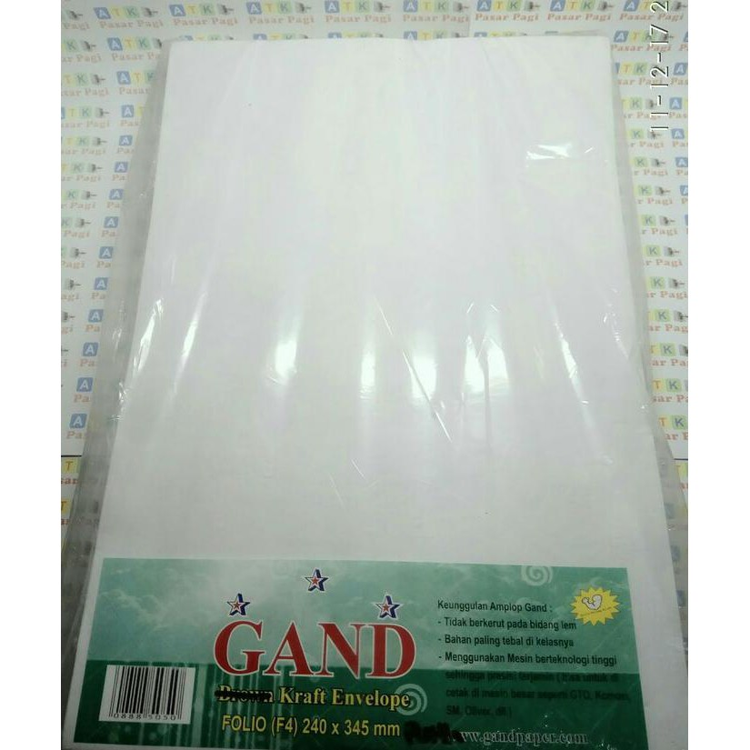 

Amplop Folio Putih +Seal DISKON