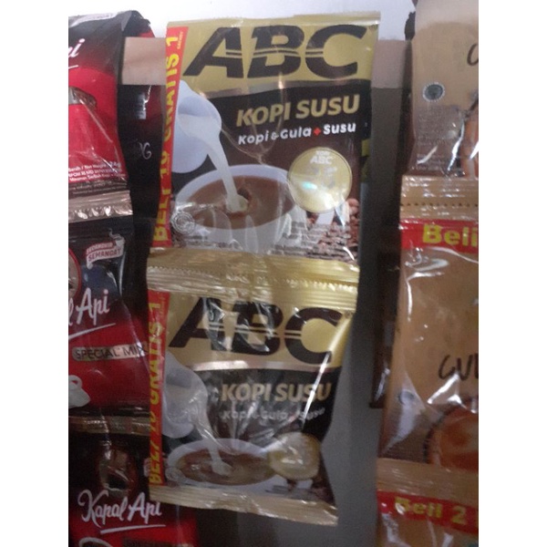 

kopi ABC plus susu renceng