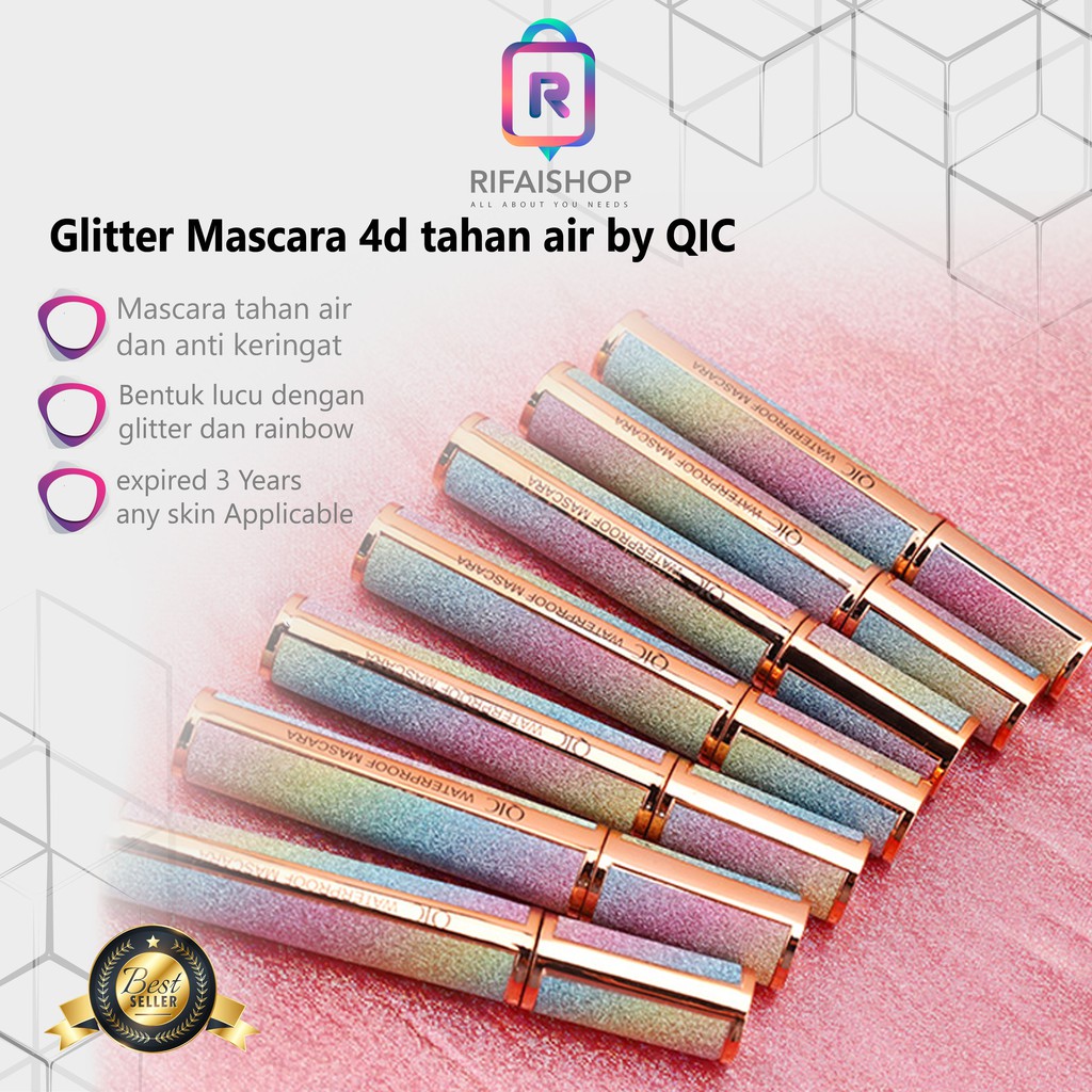 Glitter Mascara 4d tahan air dan anti keringat by QIC